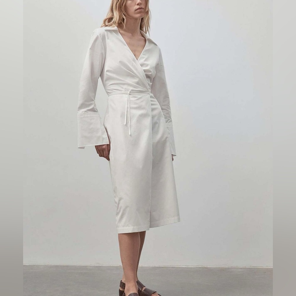 St.Agni White Wrap Dress